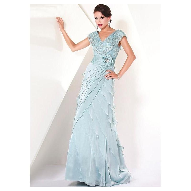 زفاف - Gorgeous Chiffon & Lace A-Line V-Neckline Mother of the Bride Dress - overpinks.com