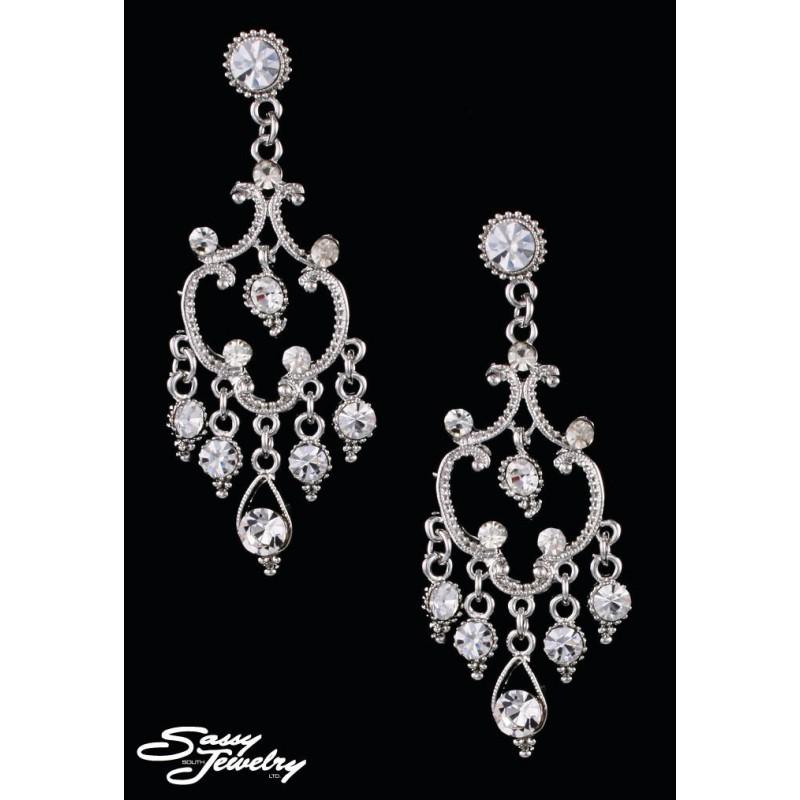 Wedding - Sassy South Jewelry JF103E1S Sassy South Jewelry - Earings - Rich Your Wedding Day