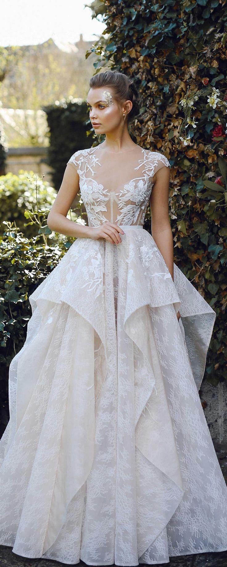Hochzeit - Wedding Dress JANEL, A-line Wedding Dress, Lace Wedding Dress