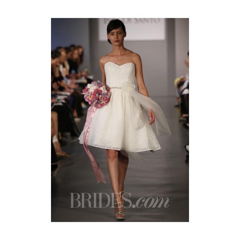 Wedding - Ines Di Santo - Spring 2014 - Millie Cocktail Length Strapless Wedding Dress with Sweetheart Neckline - Stunning Cheap Wedding Dresses