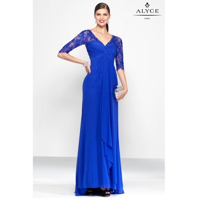 Hochzeit - Sapphire Alyce Mothers Gowns Long Island Alyce Black Label 5808 Alyce Paris Black Label - Top Design Dress Online Shop