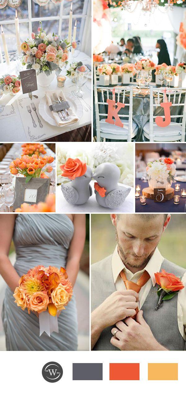 Wedding - Top 10 Perfect Grey Wedding Color Combination Ideas For 2017 Trends