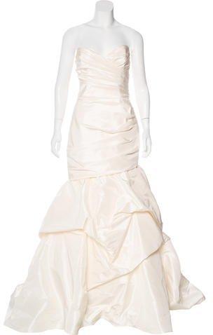 Hochzeit - Christos Joy Strapless Wedding Gown