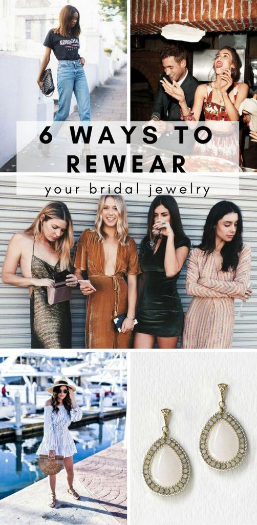 Hochzeit - 6 Ways To Wear Your Bridal Jewelry Again