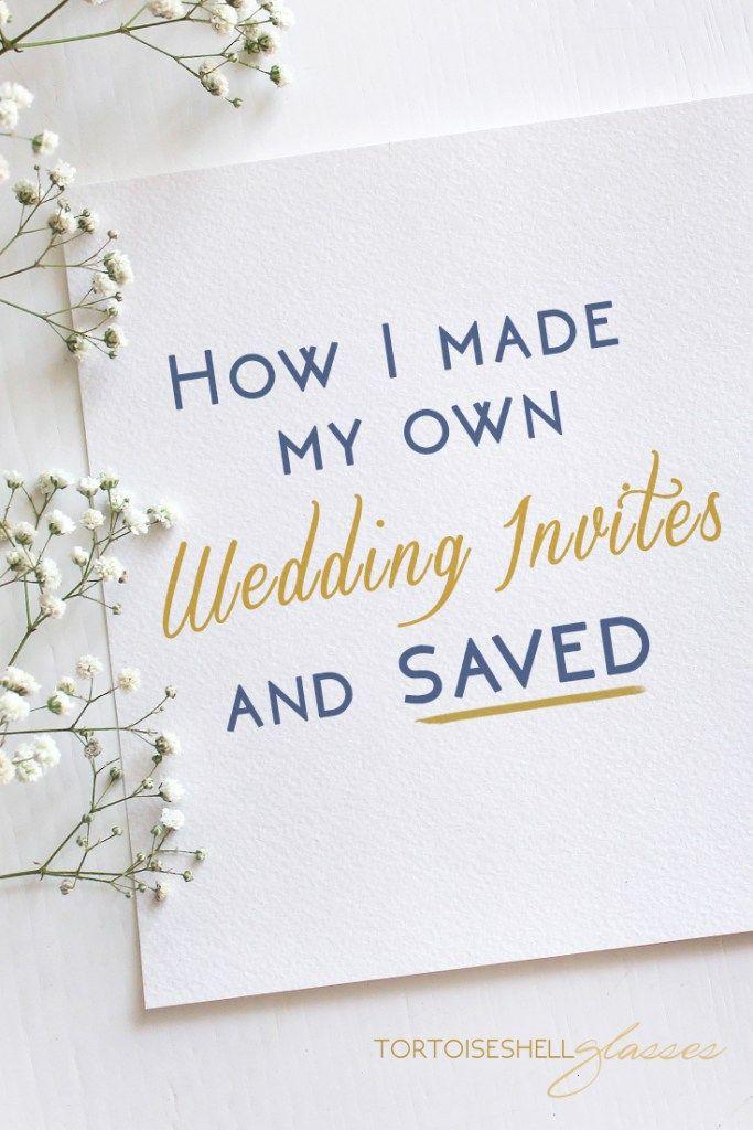 Hochzeit - How I Made My Own Wedding Invitations And SAVED