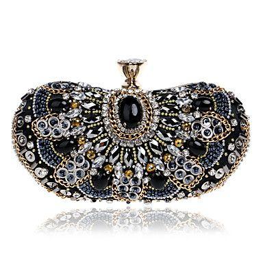 زفاف - L.WEST Women's The Elegant Luxury Handmade Diamonds Evening Bag