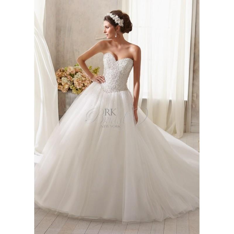 Hochzeit - Mori Lee Blu Collection Spring  2014 - Style 5216 - Elegant Wedding Dresses