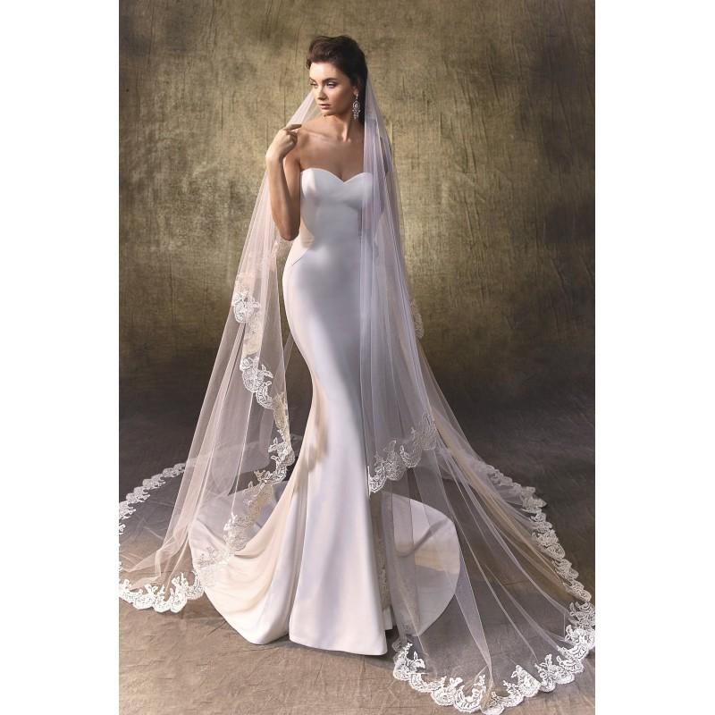 Hochzeit - Logan by Enzoani - Georgette Floor Sweetheart  Strapless Body-skimming Wedding Dresses - Bridesmaid Dress Online Shop