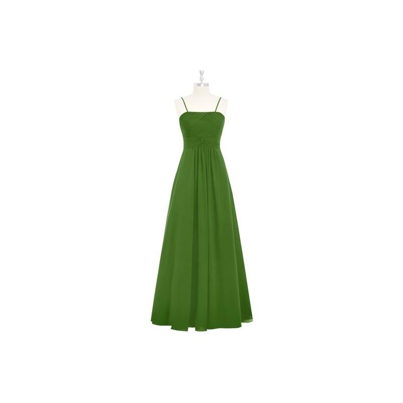 Wedding - Moss Azazie Imogene - Straight Back Zip Floor Length Chiffon Dress - Charming Bridesmaids Store