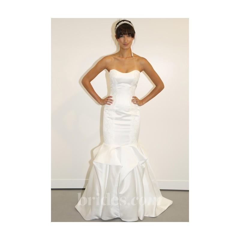 Свадьба - Lis Simon - Spring 2013 - Ember Strapless Mermaid Wedding Dress with a Scoop Neckline and Ruffled Skirt - Stunning Cheap Wedding Dresses