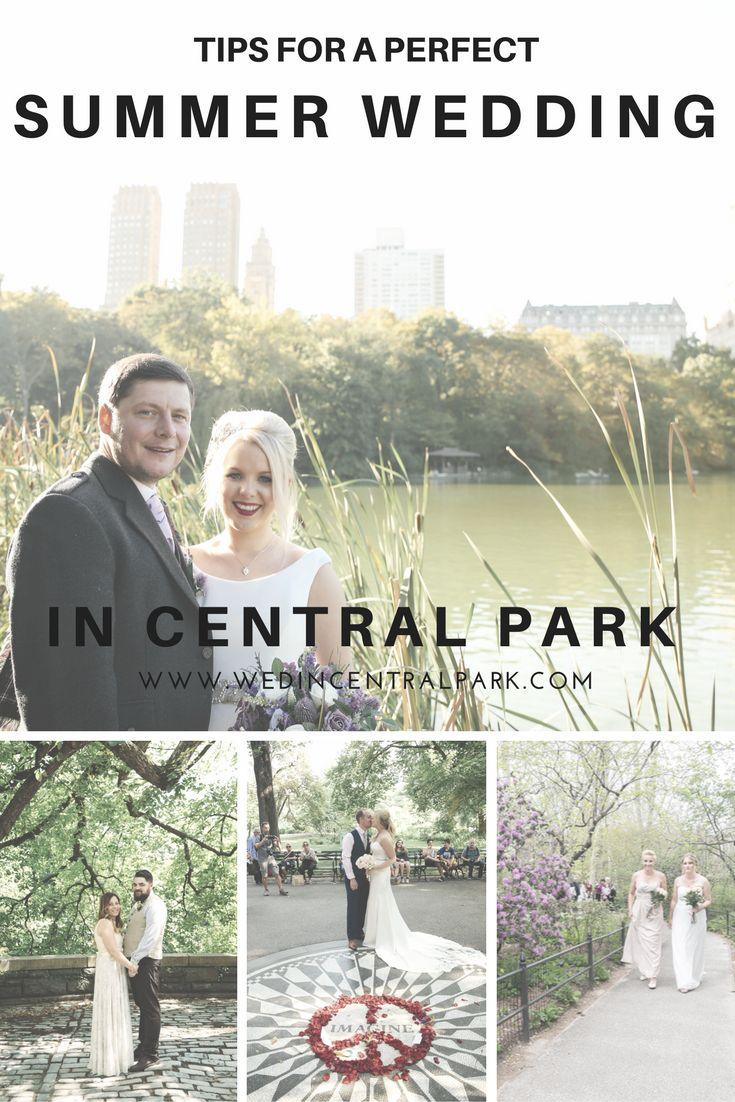 Hochzeit - Tips For A Summer Wedding In Central Park