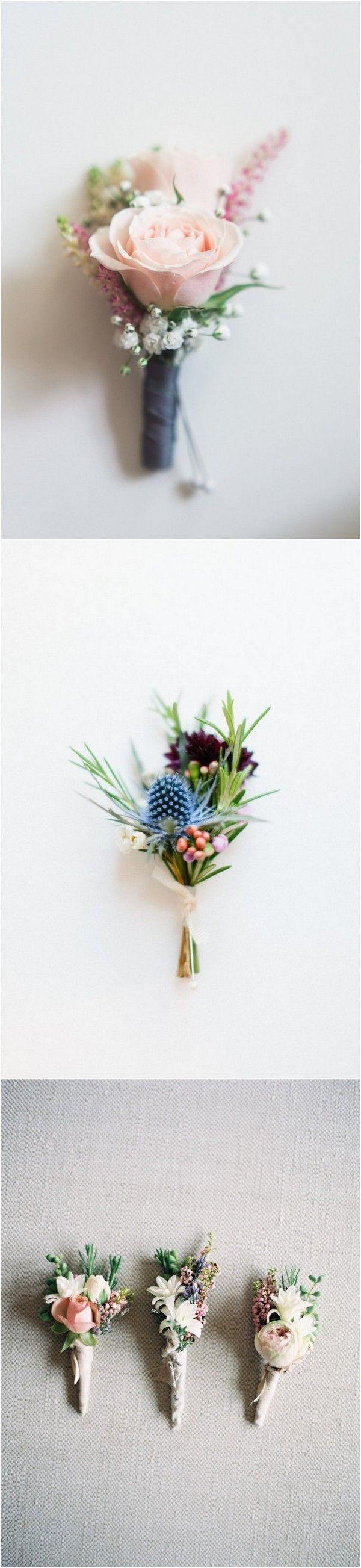 Mariage - 20 Fabulous Wedding Boutonnieres For Groom And Groomsmen