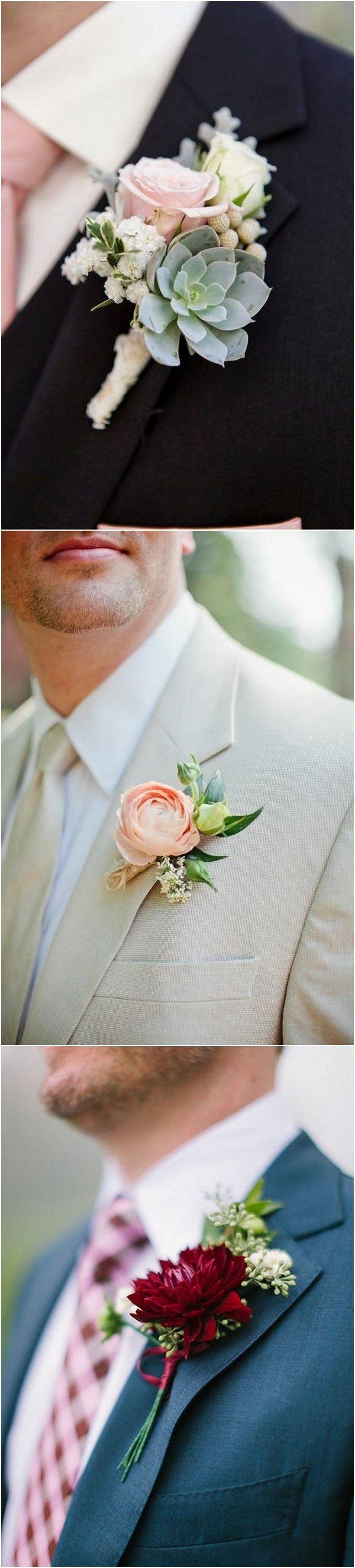 Hochzeit - 20 Fabulous Wedding Boutonnieres For Groom And Groomsmen - Page 2 Of 3