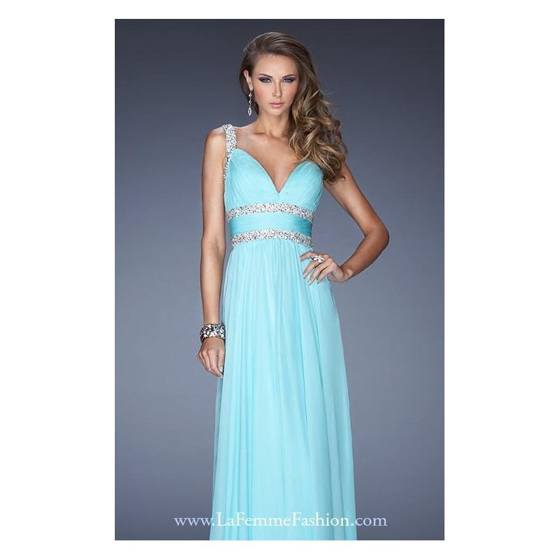 زفاف - Beaded Pleated Gown by La Femme 20110 - Bonny Evening Dresses Online 