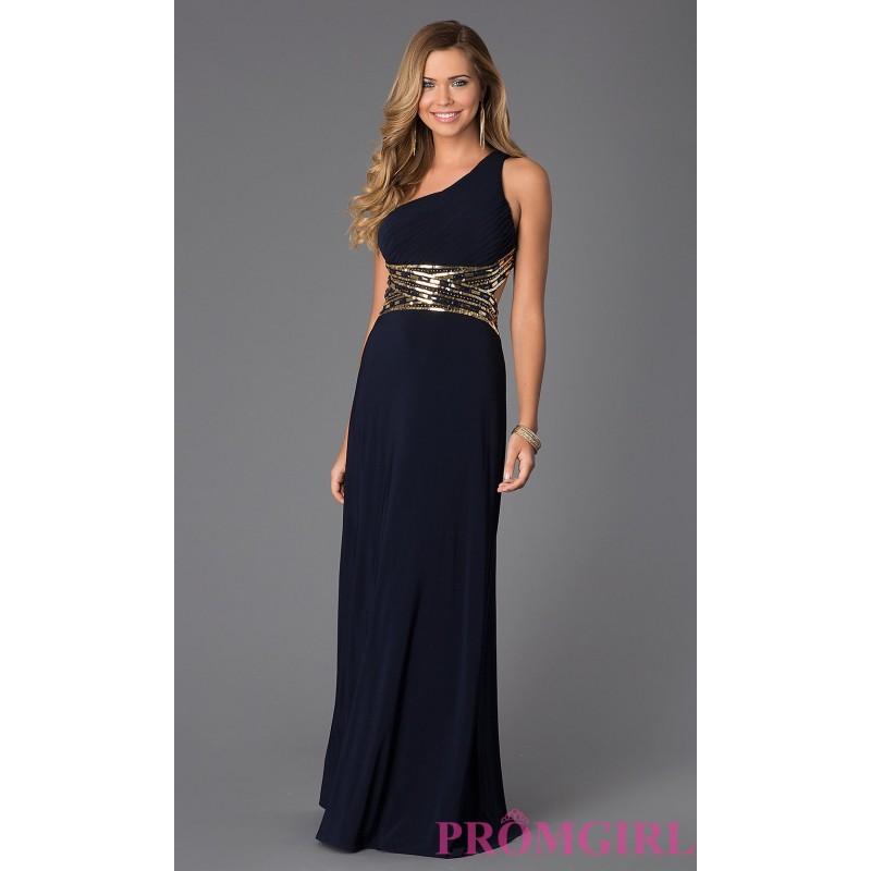 زفاف - One Shoulder Floor Length Dress - Brand Prom Dresses