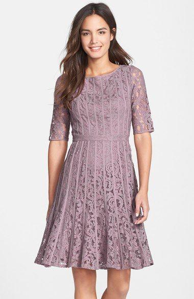 Wedding - Women's Adrianna Papell Lace Fit & Flare Dress