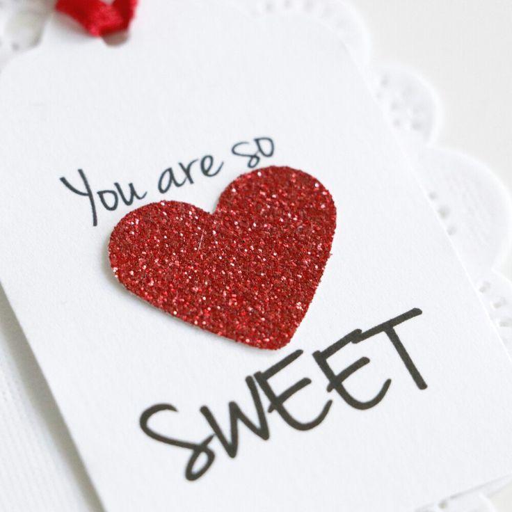 Свадьба - Valentine's Day Tags, St Valentines School Favor Tags, Glitter Heart Tags, Gift For Boyfriend, Gift For Girlfriend