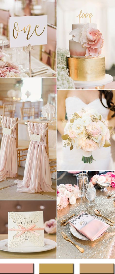 Mariage - 2017 The Best Gold Wedding Colors Combos Trends