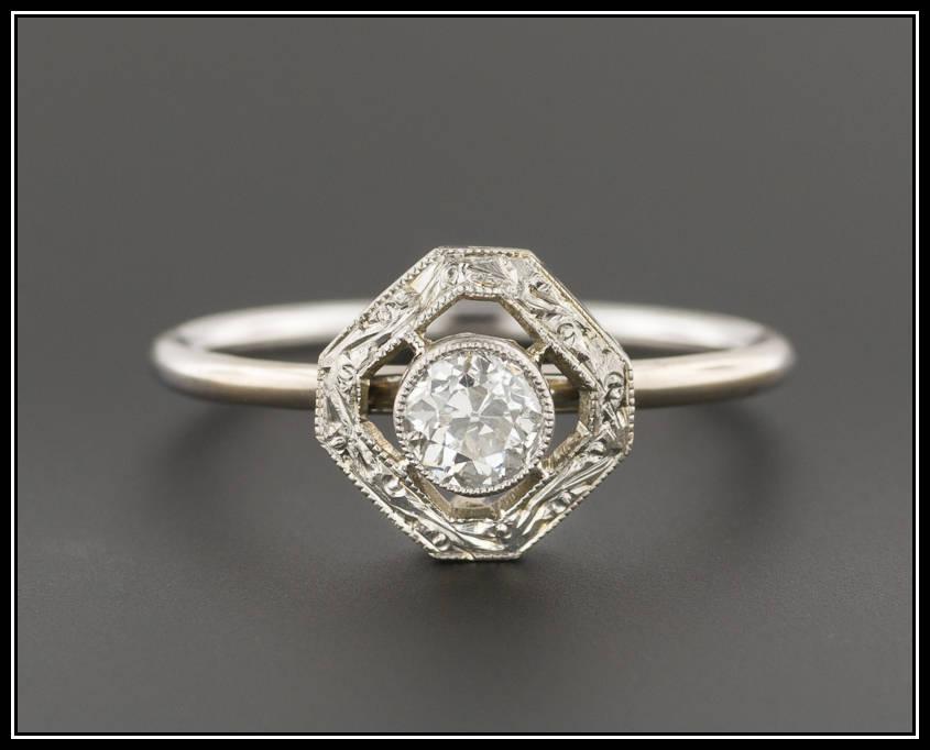 Свадьба - Diamond Engagement Ring 
