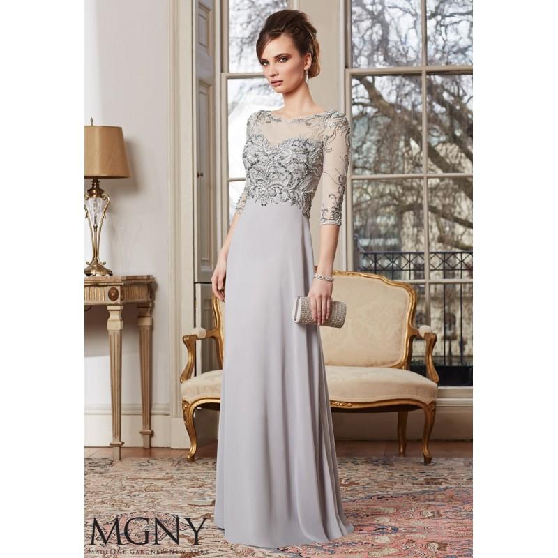 زفاف - MGNY Madeline Gardner New York 71010 Silver,Royal,Teal,Black Dress - The Unique Prom Store