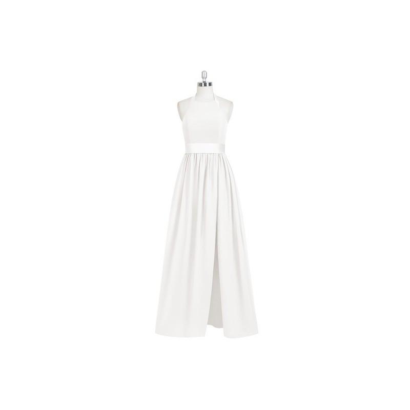 زفاف - Ivory Azazie Aurora - Chiffon And Charmeuse Floor Length Halter Bow/Tie Back Dress - Cheap Gorgeous Bridesmaids Store