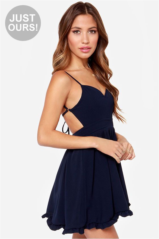 Mariage - Exclusive Can't Go Wrong Navy Blue Dress