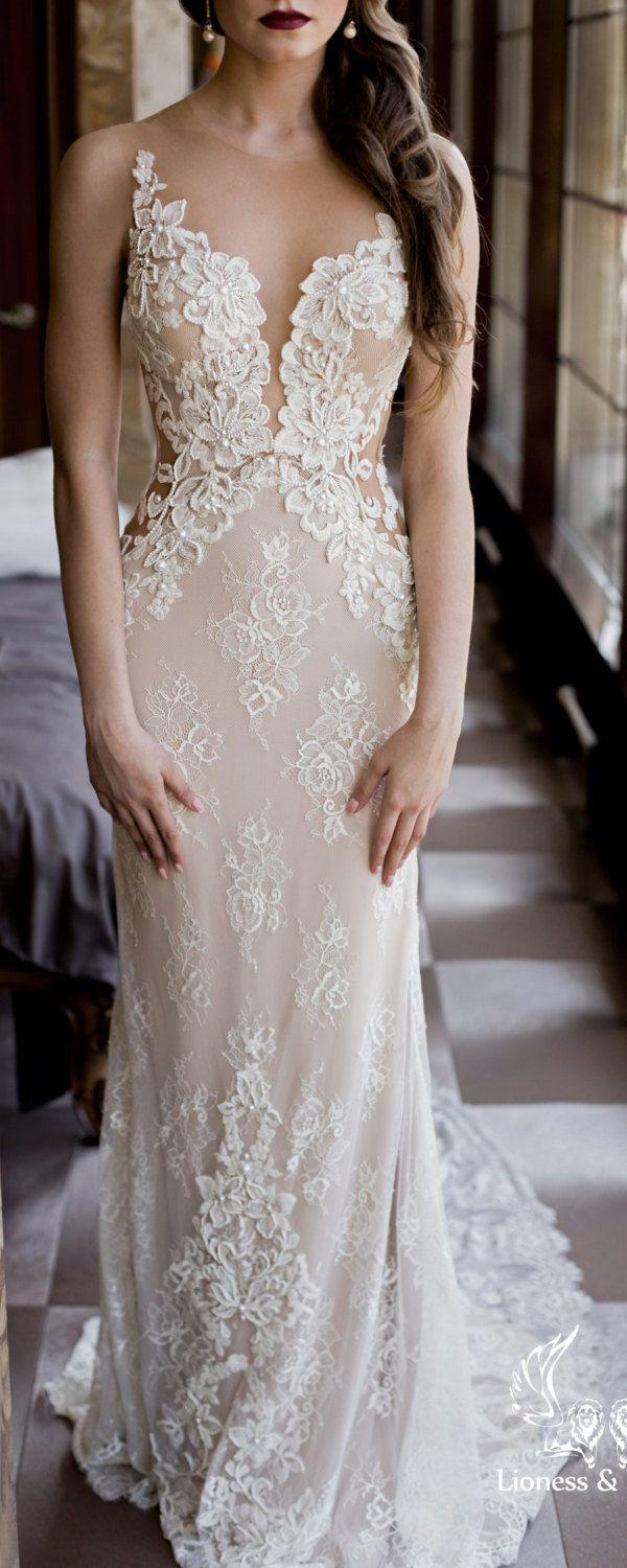 Свадьба - Wedding Dress, Lace Wedding Dress, Unique Wedding Dress, Sexy Wedding Dres