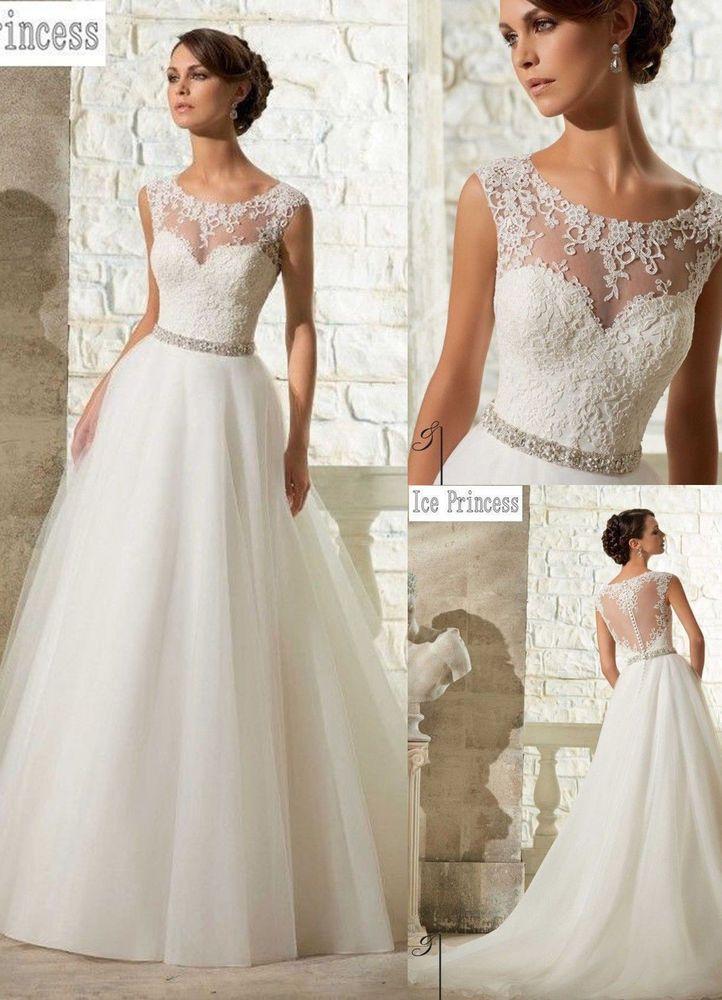Brautkleid Hochzeitskleid Kleid für Braut weiß oder creme 34-48 oder Maße BH2002