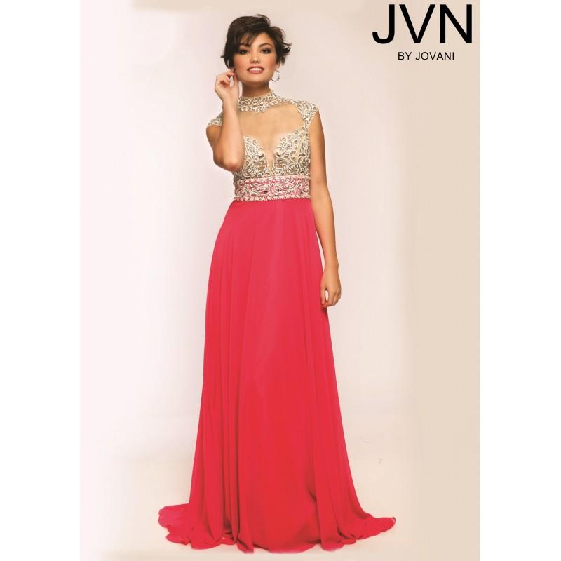 Wedding - JVN by Jovani JVN20509 Crystal Beaded Dress - 2017 Spring Trends Dresses