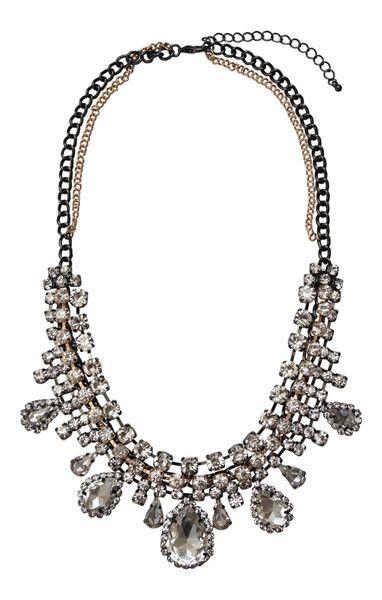 Wedding - Crystal Drops Statement Necklace