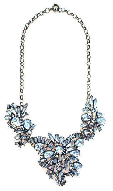 زفاف - Luxe Crystal Corsage Statement Necklace