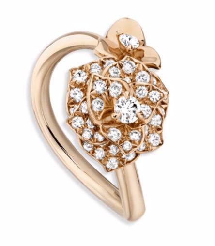 Hochzeit - 2017 Piaget Rose Collection Diamond 18K Gold Ladies Luxury Ring