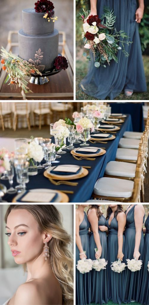 Wedding - Fall Bridal Trend: Shades Of Blue