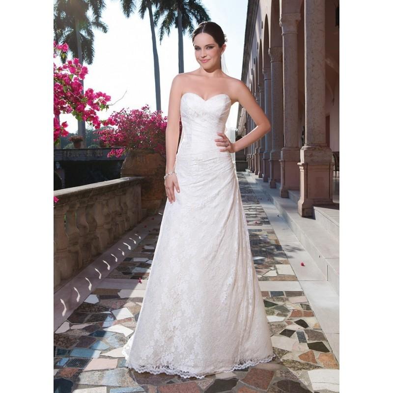 زفاف - Sweetheart Bridal 6065 Strapless Lace A-Line Wedding Dress - Crazy Sale Bridal Dresses