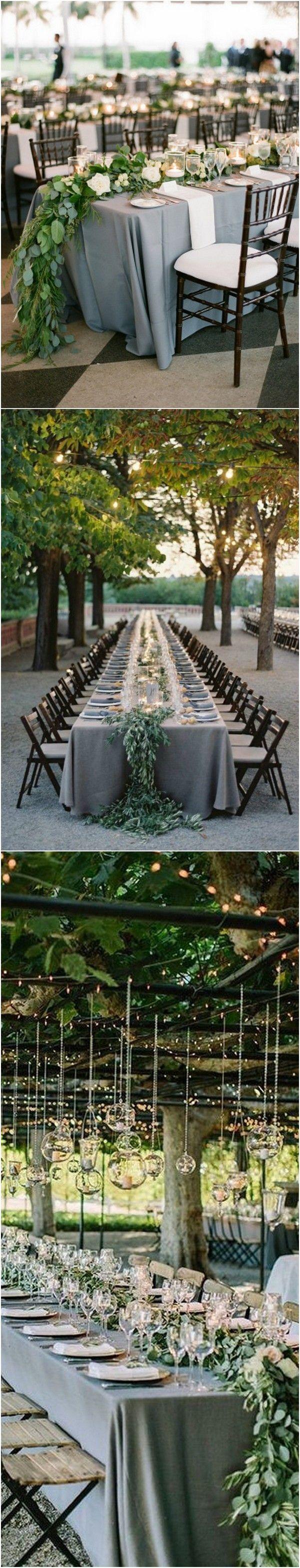 Hochzeit - Trending-21 Elegant Green And Grey Wedding Color Ideas For 2018 - Page 4 Of 4