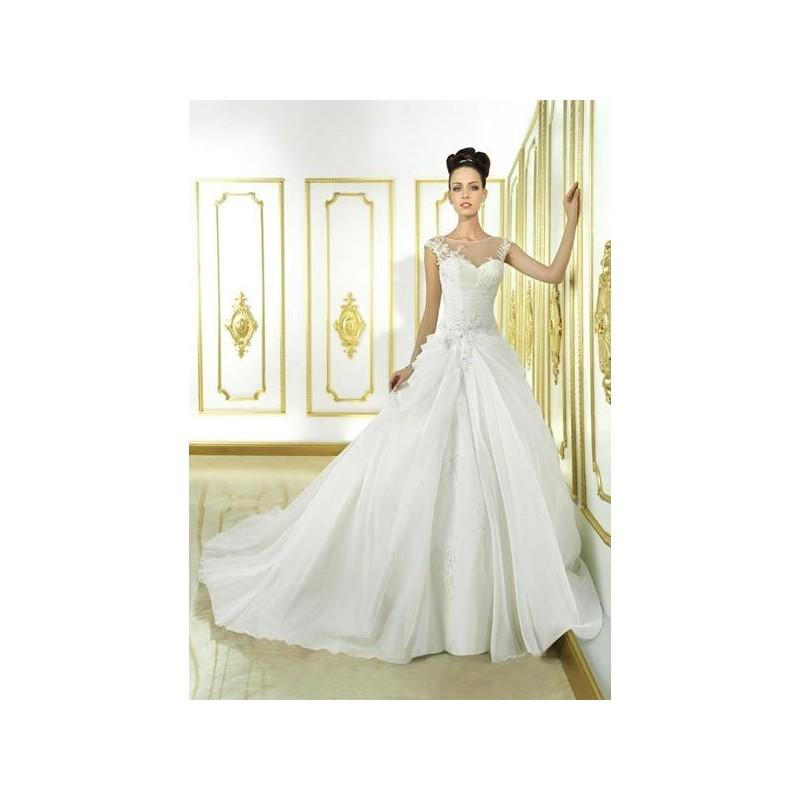 Wedding - Vestido de novia de Cosmobella Modelo 7734 - 2015 Princesa Con mangas Vestido - Tienda nupcial con estilo del cordón