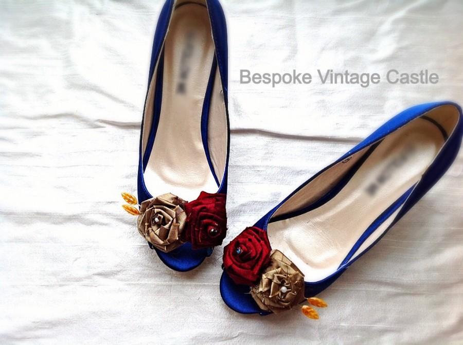 Mariage - wedding shoes,quirky shoes, something blue,bridal shoes, the bride,wedding, bride shoes, bridesmaids shoes, shabby chic, Marie Antoinette