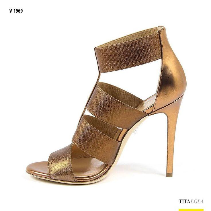 زفاف - Womens Ankle Strap Sandal Elsa V 1969 11658 Bronze