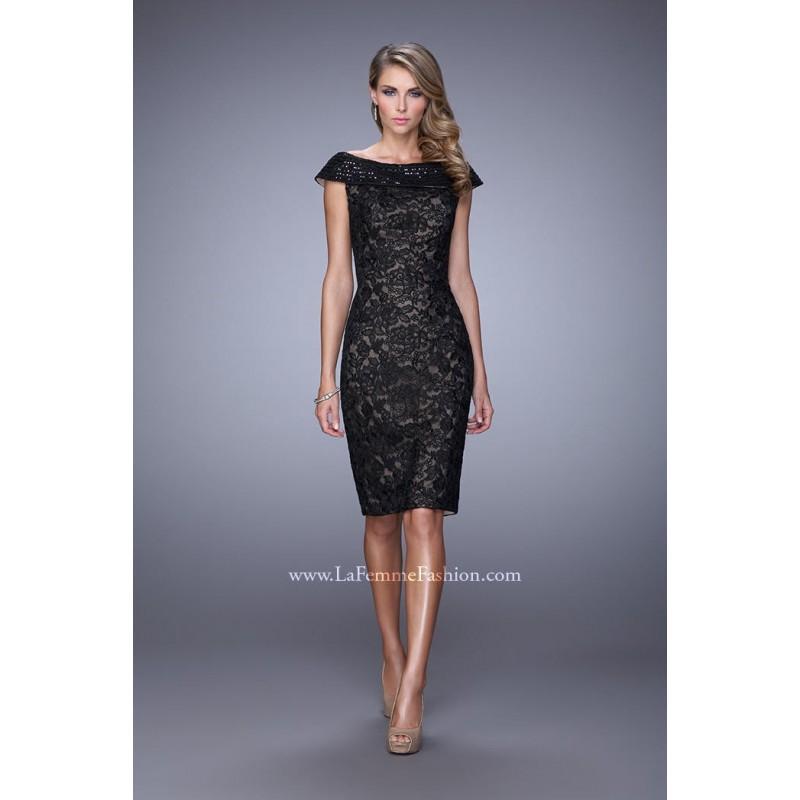 Mariage - La Femme Evening 21649 Lace Cocktail Dress - Brand Prom Dresses