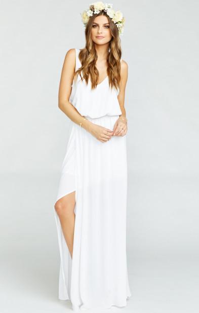 Wedding - Kendall Maxi Dress ~ Ivory Crisp