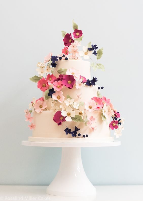 Mariage - Tiny Flower Wedding Cake