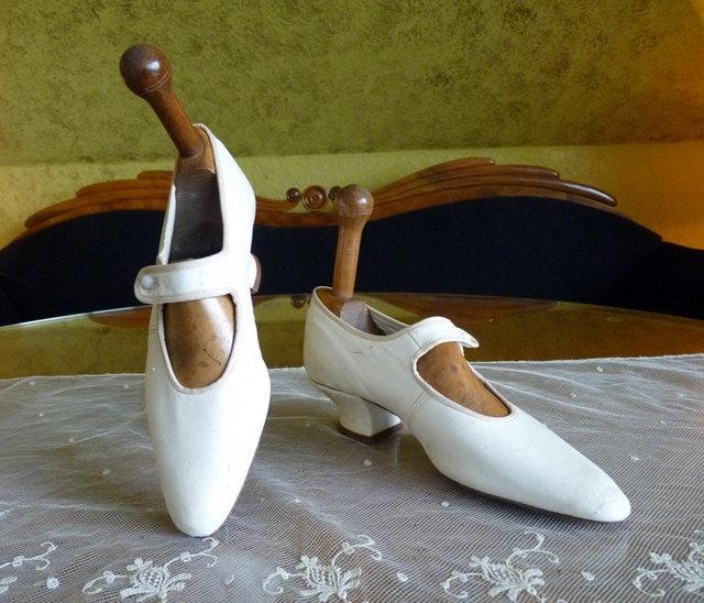 زفاف - 1910 Wedding Shoes, antique shoes, Edwardian shoes, Bridal shoes