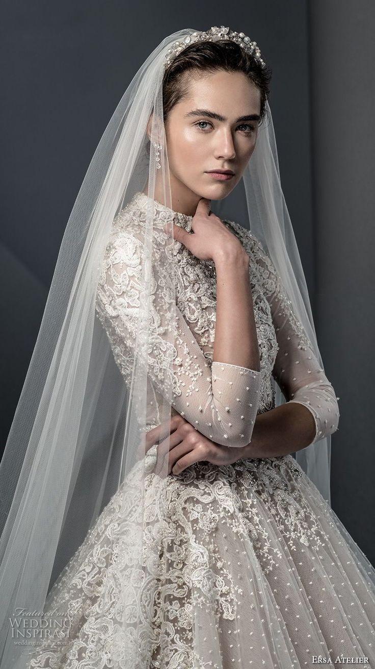Hochzeit - Ersa Atelier Spring 2018 Wedding Dresses — “Miss Mist” Bridal Collection