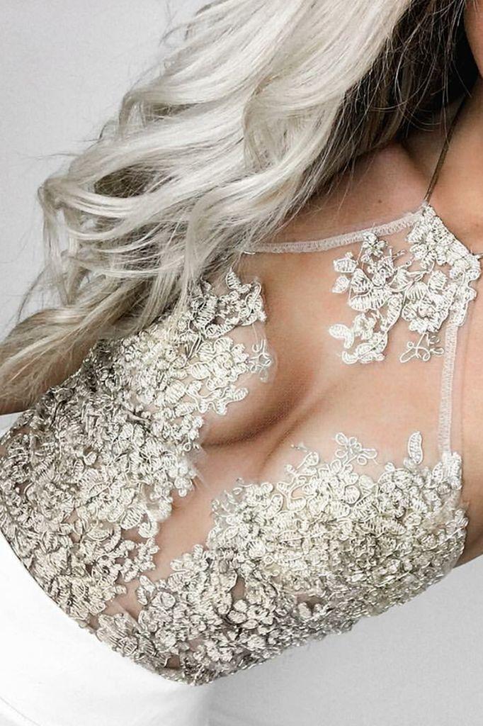 Mariage - Lace Crop Top