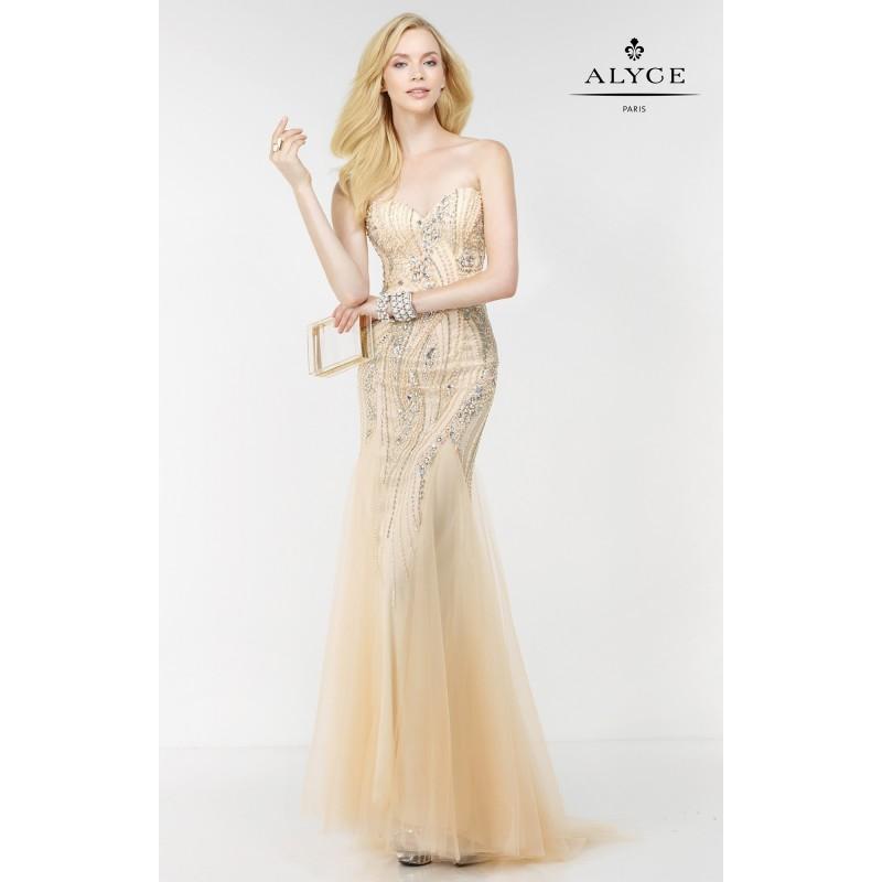 Mariage - Black Alyce Paris 6509 - Sequin Dress - Customize Your Prom Dress