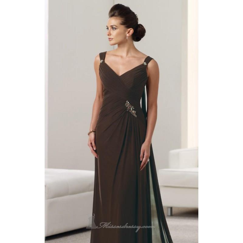 Mariage - Ruched Evening Gown by Mon Cheri Montage 112918 - Bonny Evening Dresses Online 