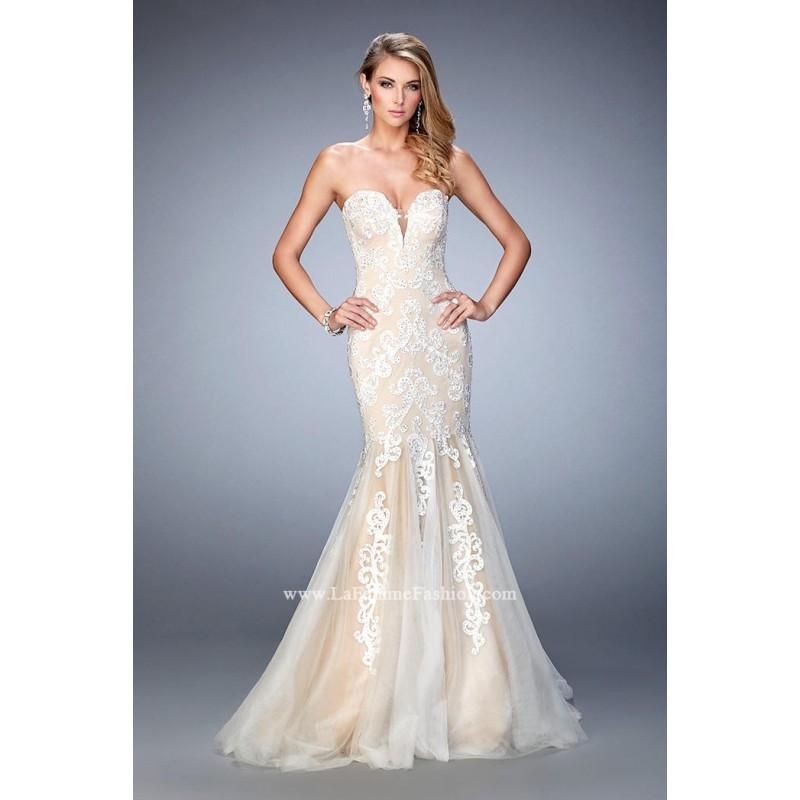 Wedding - White/Nude Le Femme Gigi Prom Gowns Long Island GiGi by La Femme 22167 GiGi Designs by La Femme - Top Design Dress Online Shop