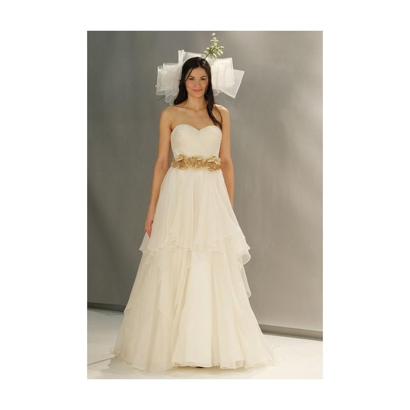Mariage - Watters Brides - Fall 2012 - Norma Strapless Silk Organza A-Line Wedding Dress with a Draped Sweetheart Neckline - Stunning Cheap Wedding Dresses