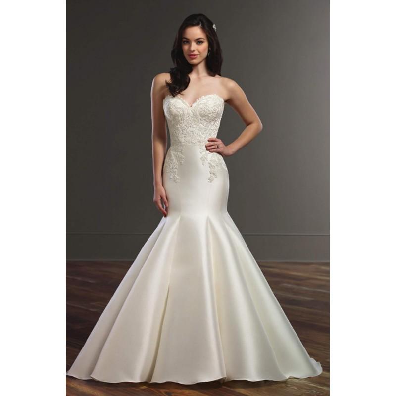 Mariage - Style 853 by Martina Liana - Ivory  White Lace  Silk Floor Sweetheart  Strapless Fishtail  Mermaid  Trumpet Wedding Dresses - Bridesmaid Dress Online Shop