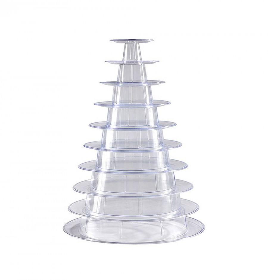 Mariage - 10 Tier Macaron Tower Display Stand for French Macarons
